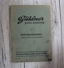 Original Güldner Ersatzteilliste A15 AF15 AF15H AF20 AF20S
