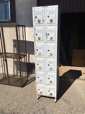 INDUSTRIEDESIGN LOFT KLEIDERSCHRANK METALLSPINT TOP Vintage 12Türen 45 cm 