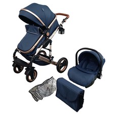 Baby Kinderwagen 3 in 1 Reisesystem Kinderwagen Buggy Autositz Einheitsgröße