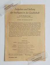 um 1950er Jahre Bestellzettel Ferdinand Enke Verlag Stuttgart Werbung Reklame