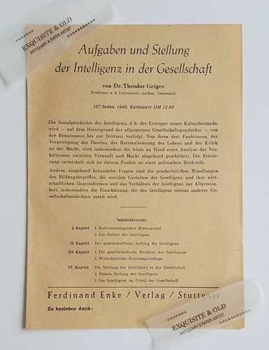 1950er jahre bestellzettel - jahre,