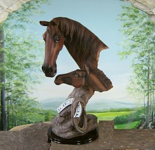 Pferd Pferdekopf mit Fohlen