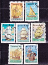 Historische Schiffe kompletter Satz Tansania barcos navires судов navi 2