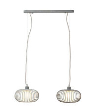 LED Pendel Leuchte Hängelampe Deckenleuchte Industrie Vintage Retro Grau Beton 