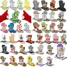 Kochhandschuh Ofenhandschuh Küchenhandschuh Topfhandschuh mit Magnet / 2er Set 