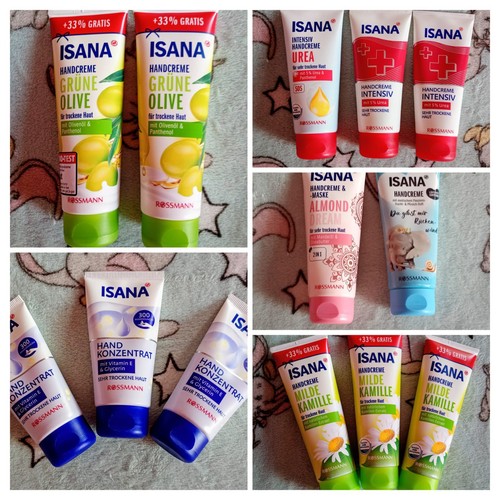 13x isana rossmann handcreme - isana,