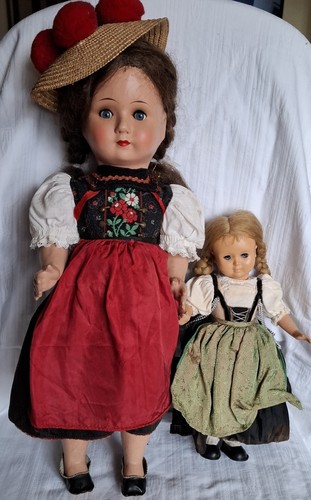 Antike große puppe tracht - antike,