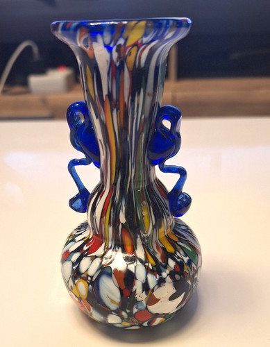 Murano millefiori glasvase - millefiori,