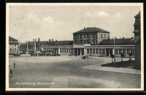 Ansichtskarte aschaffenburg - ansichtskarte,