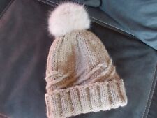 BUTLERS - Strickmütze - Bommel Mütze - Pompon - beige - one size - fast Neu