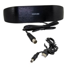 König Zimmerantenne 28dB DVB-T2 & DAB+ Antenne Aktiv HD mit LTE Filter Schwarz +