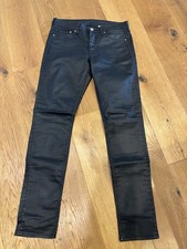H & M Hose schwarz Glanz Leder
