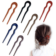 6 Stück French Hair Pin,Französische Haarnadel,Haarstab,Haargabel U-förmige Haar