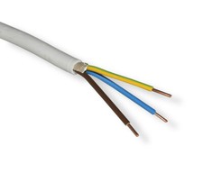 NYM-J 3x1,5 mm²  5m Installationsleitung  GR Mantelleitung Eca