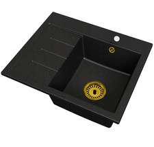 Schwarz gesprenkelte