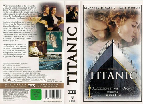 Titanic vhs drama 188 - titanic,