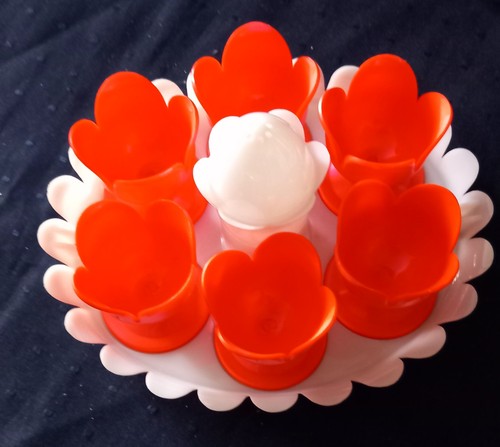 70er eierbecher set karussell - set,