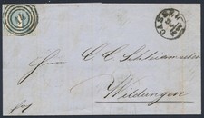 Thurn & Taxis 15 auf Brief mit Inhalt von Cassel nach Wildungen (1)