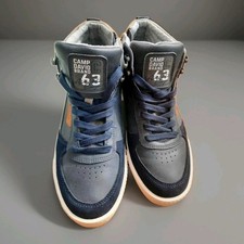 Top Camp David C63 High Top Sneaker Gr. 42 mit Label Patches Deep Sea