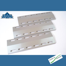 3 Edelstahl Brennerabdeckungen