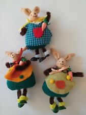 Ostern Deko Osterstrauch Puppe Jahreszeitentisch Waldorfart Hasenkinder H11,5 cm