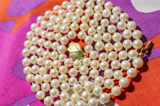 Vintage Perlenkette 585 Gold