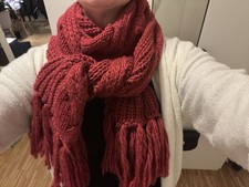 Seeberger Weinroter Schal mit