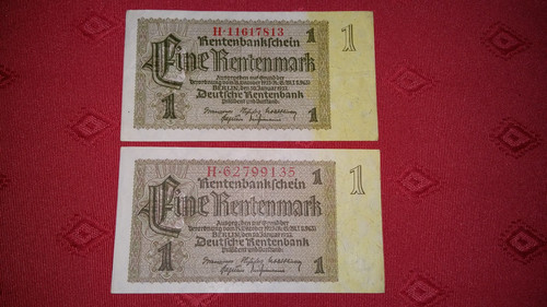 Banknote eine rentenmark - banknote,