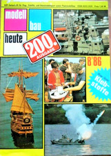 MODELLBAU HEUTE 8 - 1986 E Bauplan Mazda 323 Wasserflugzeug Segeljacht Rasmus