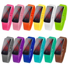 Taffstyle® Digitale LED Armbanduhr Silikon Damen Uhr Herren Kinder Sportuhr