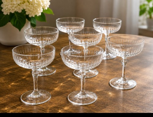 Elegante vintage sektschalen - 6,