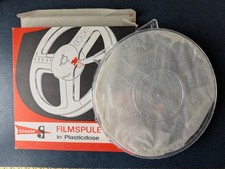 Schneider Filmspule in Plasticdose Universal PS 8/9 Klemmvorrichtung Vintage