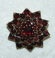 Granat Brosche Böhmische