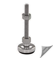 Stellfuß Maschinenfuß Gelenkfuß Nivellierfuß Edelstahl Ø 40mm Gewinde von M8-M30