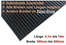 Feinriefenmatte 3mm Gummiunterlage Gummimatte Gummirolle 500mm - 800mm breit 