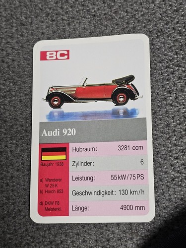 Audi 920 einzelkarte - -,