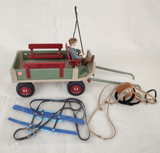 Schleich grüne Kutsche 40190 Geschirr Kaltblut Kutschgeschirr Pferdewagen