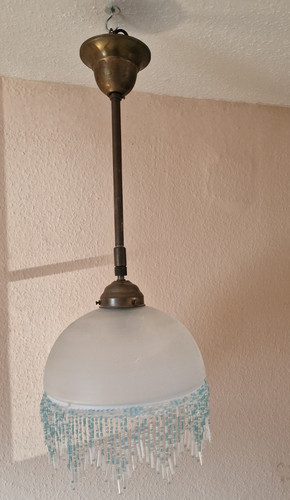 Vintage deckenlampe aus glas - vintage,