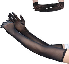 Lange schwarze Tüll