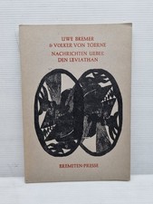 RAR Uwe Bremer& Volker von Toerne "LEVIANTHAN" Eremiten-Presse Exemplar 75 sign.