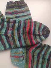 handgestrickte SOCKEN Gr. 38-40 *NEU* Handarbeit *REGIA* Stricksocken mehrfarbig