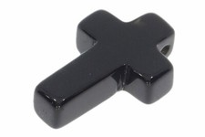  Obsidian schwarz Kreuz