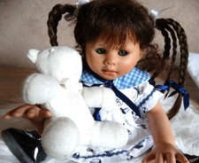 Wichtel Elly von Rosemarie Müller Künstlerpuppe Sammlerpuppe Vinyl Zertifikat