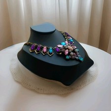 KETTE Modekette Blogger Collier Goldfarben Bunt Antik Vintage XXL Modeschmuck