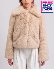 TOPSHOP kurzer Kunstfellmantel