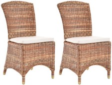 Set/2 Esszimmersessel Rattan