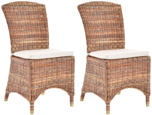 Set esszimmersessel rattan - set/2,