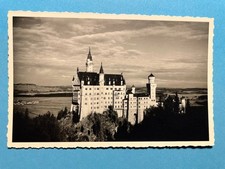 Alte AK von Schloß Neuschwanstein, Photo in Postkartengröße, nicht gelaufen