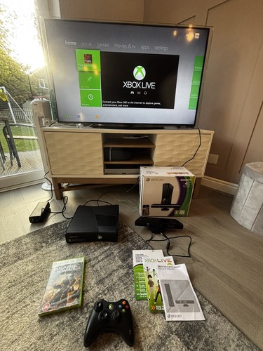 Xbox 360 schwarz slim kinect - 360,