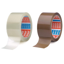 tesa Packband 64014 tesapack Paketklebeband Klebeband braun transparent